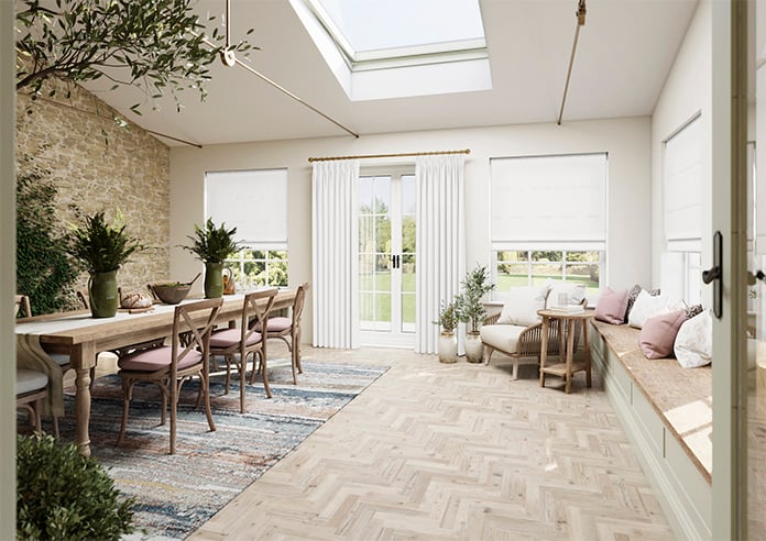 Medina, Ivory - Twist&Fit Roman Blind - Image 7